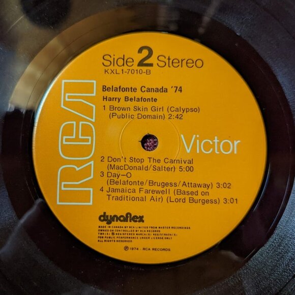 20% OFF Vintage Harry Belafonte Vinyl LP – Belafonte Canada ’74 - Picture 6 of 6